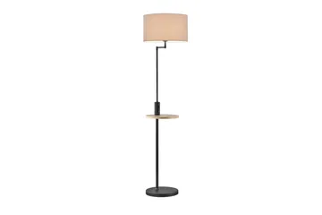 Trio Lighting Claas gulvlampe E27 matt sort - Matt svart - Belysning - Innendørsbelysning & Lamper - Stuelampe
