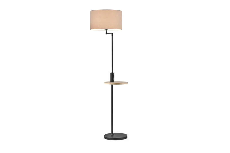 Trio Lighting Claas gulvlampe E27 matt sort - Matt svart - Belysning - Innendørsbelysning & Lamper - Stuelampe