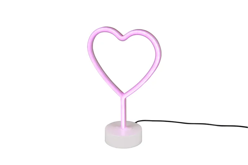 Trio Lighting Heart LED bordlampe hvit, TRIO