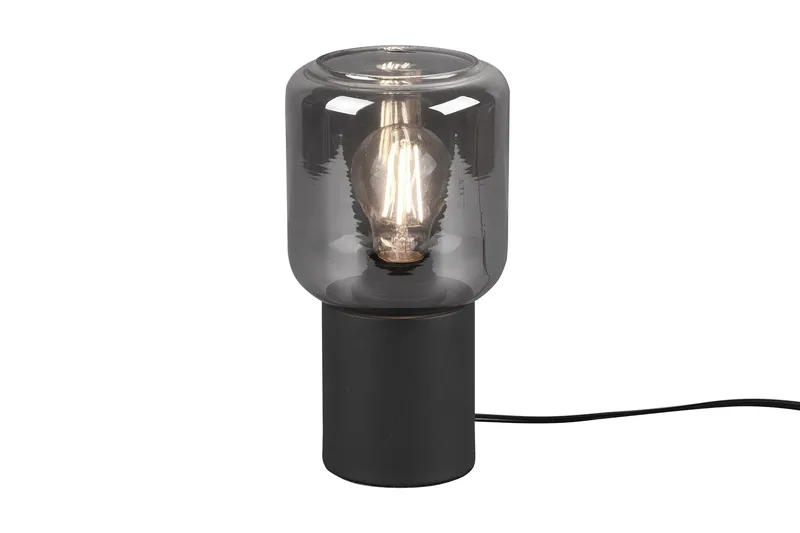 Trio Lighting Nico bordlampe E27 matt sort, Matt svart