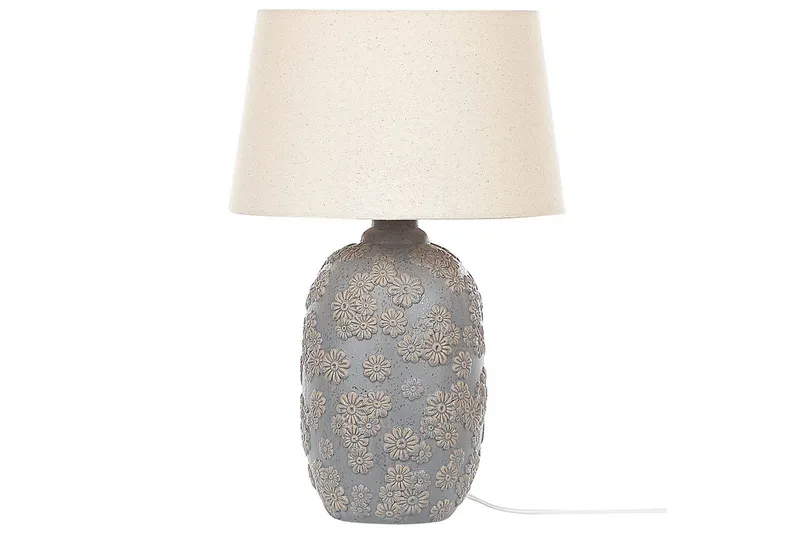 Bracto Bordlampe 46 cm E27 - Grå/Lys beige - Belysning - Innendørsbelysning & Lamper - Bordlampe