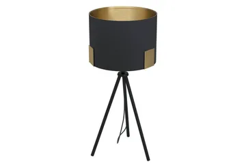 Gulvlampe Eglo Tortola 1 Svart/Messing - Belysning - Innendørsbelysning & Lamper - Soveromslampe
