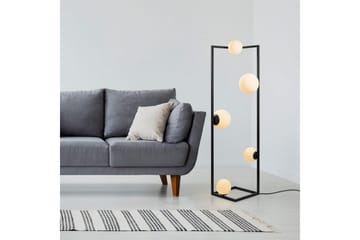 Gulvlampe Hjørne Svart - Svart - Belysning - Innendørsbelysning & Lamper - Soveromslampe