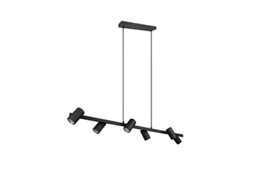 Marley Hengelampe 115 cm 6-deler Mattsvart - Belysning - Innendørsbelysning & Lamper - Kjøkkenlampe - Taklampe kjøkken
