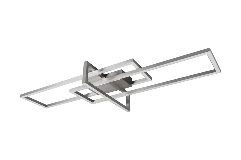 Trio Lighting Salinas LED plafond børstet stål