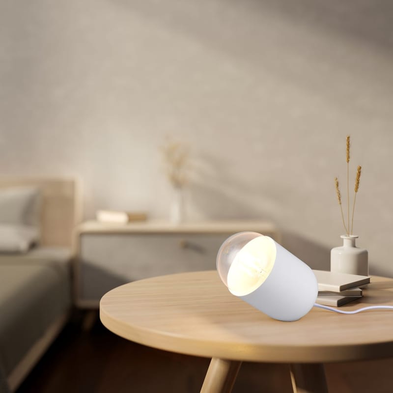 Bordlampe TRIO Nara - Matt hvit - Belysning - Innendørsbelysning & Lamper - Nattlampe - Nattlampe bord