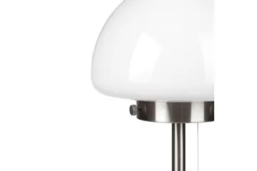 Icaria Bordlampe 39 cm E27 - Sølv/Hvit - Belysning - Innendørsbelysning & Lamper - Nattlampe - Nattlampe bord