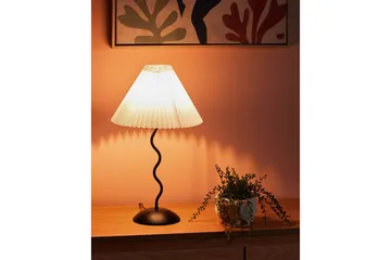 Montecristo Bordlampe 49 cm E27 - Svart/Hvit - Belysning - Innendørsbelysning & Lamper - Nattlampe - Nattlampe bord