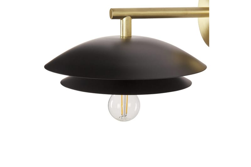 Solab Vegglampe E27 - Svart/Gull - Belysning - Innendørsbelysning & Lamper - Nattlampe - Nattlampe vegg