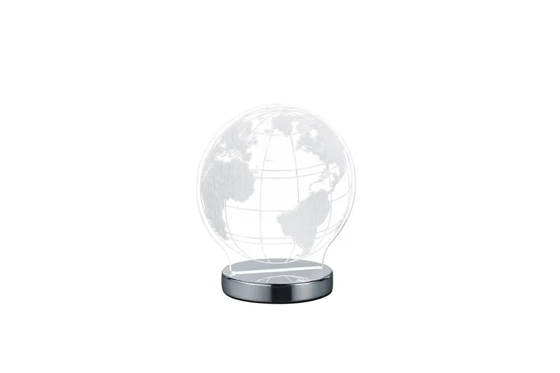 Globe Bordlampe LED-krom, Krom