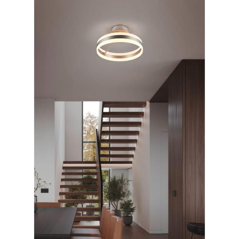 Taklampe TRIO Dios - Børstet stål - Belysning - Innendørsbelysning & Lamper - Soveromslampe - Taklampa sovrum