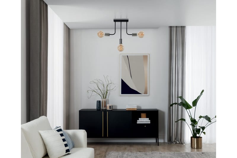 Indigeo Lysekrone 42 cm - Svart - Belysning - Innendørsbelysning & Lamper - Taklampe - Krystallkrone & takkrone