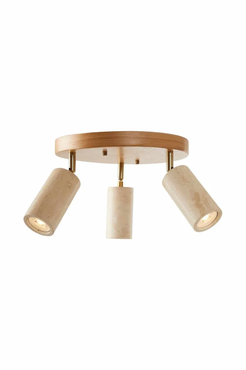 Nurtane taklampe - Beige og Eik - Belysning - Innendørsbelysning & Lamper - Taklampe - Krystallkrone & takkrone
