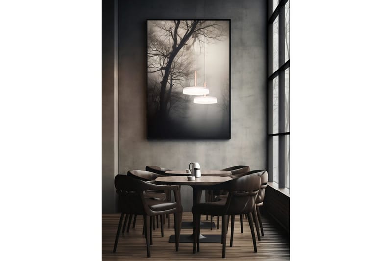 Pendel TRIO Celeste 1-del, Matt svart/hvit/kaffebrun - 1-del, Matt svart/hvit/kaffebrun - Belysning - Innendørsbelysning & Lamper - Taklampe - Pendellamper & Hengelamper