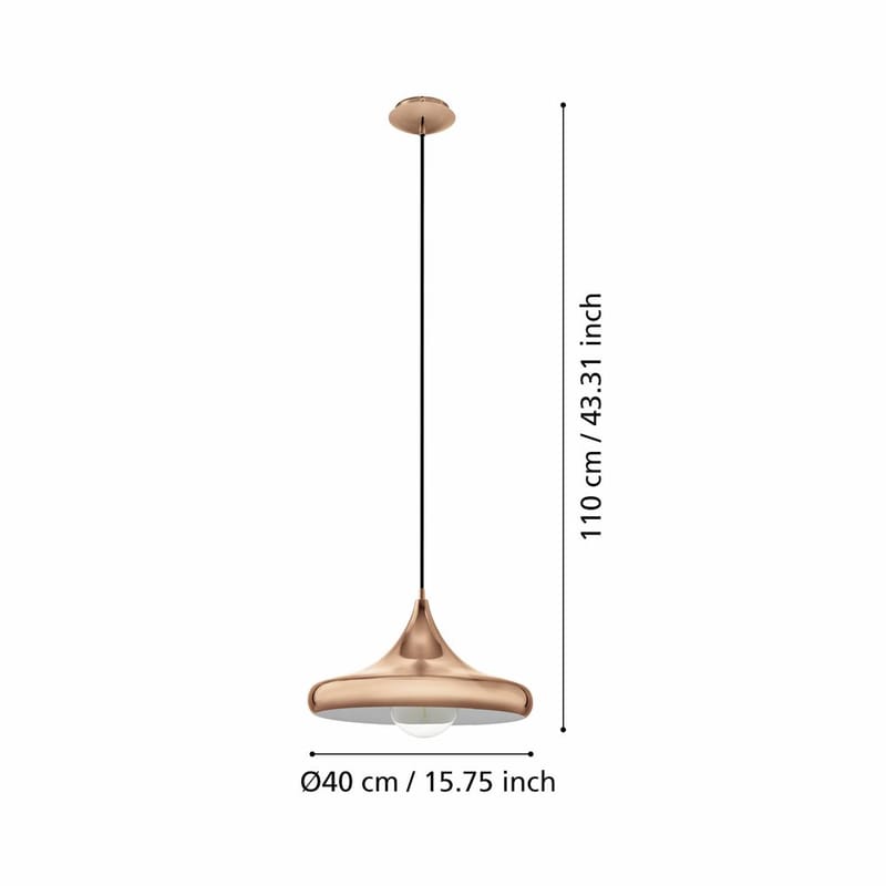 Taklampe Coretto - 40 cm - Belysning - Innendørsbelysning & Lamper - Taklampe - Pendellamper & Hengelamper