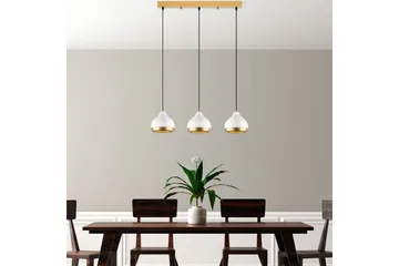 Taklampe Soodni Tre Horisont Hvit - Hvit - Belysning - Innendørsbelysning & Lamper - Taklampe - Pendellamper & Hengelamper