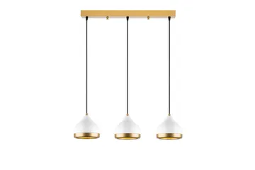 Taklampe Soodni Tre Horisont Hvit - Hvit - Belysning - Innendørsbelysning & Lamper - Taklampe - Pendellamper & Hengelamper