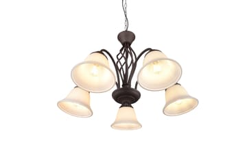 Trio Lighting Rostica lysekrone 5L E27 rustikk - Belysning - Innendørsbelysning & Lamper - Taklampe - Krystallkrone & takkrone