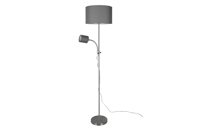 Trio Lighting Owen gulvlampe E27+E14 grå - Belysning - Innendørsbelysning & Lamper - Gulvlampe - Toarmet gulvlampe
