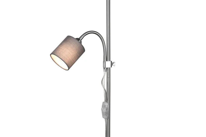 Trio Lighting Owen gulvlampe E27+E14 grå - Belysning - Innendørsbelysning & Lamper - Gulvlampe - Toarmet gulvlampe