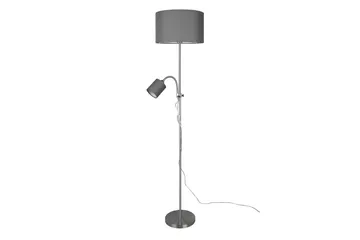 Trio Lighting Owen gulvlampe E27+E14 grå - Belysning - Innendørsbelysning & Lamper - Gulvlampe - Toarmet gulvlampe
