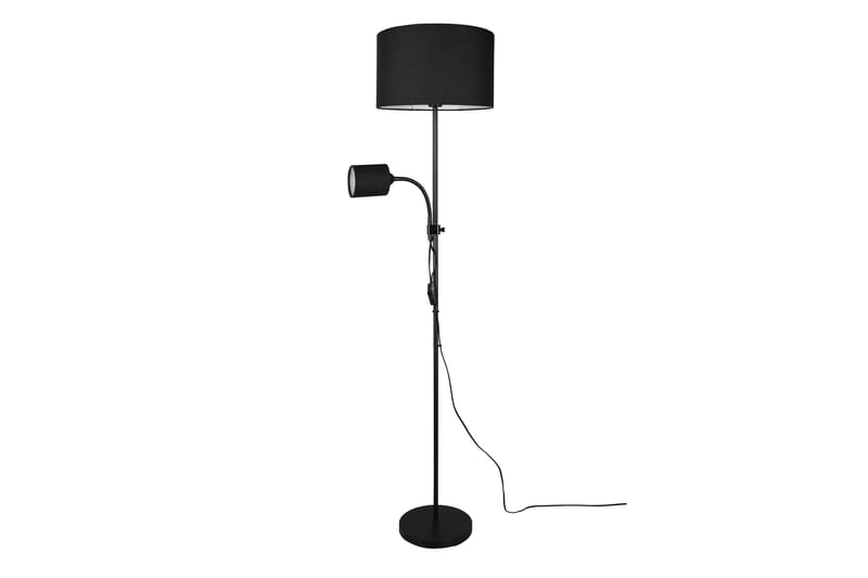 Trio Lighting Owen gulvlampe E27+E14 svart - Belysning - Innendørsbelysning & Lamper - Gulvlampe - Toarmet gulvlampe