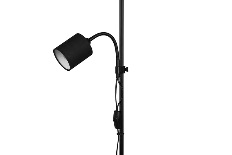 Trio Lighting Owen gulvlampe E27+E14 svart - Belysning - Innendørsbelysning & Lamper - Gulvlampe - Toarmet gulvlampe
