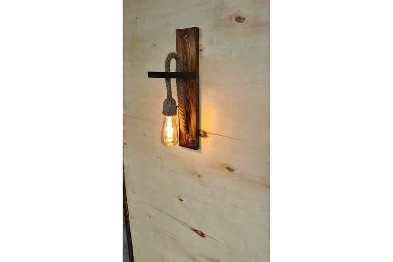 All Design Vegglampe, Valnøtt