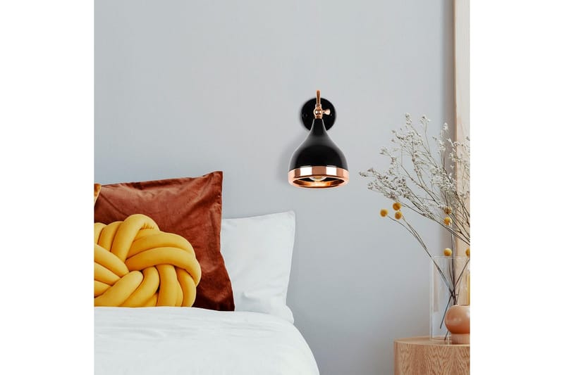 Vegg lampe Soodz Svart / Kobber - Svart / Kobber - Belysning - Innendørsbelysning & Lamper - Vegglampe