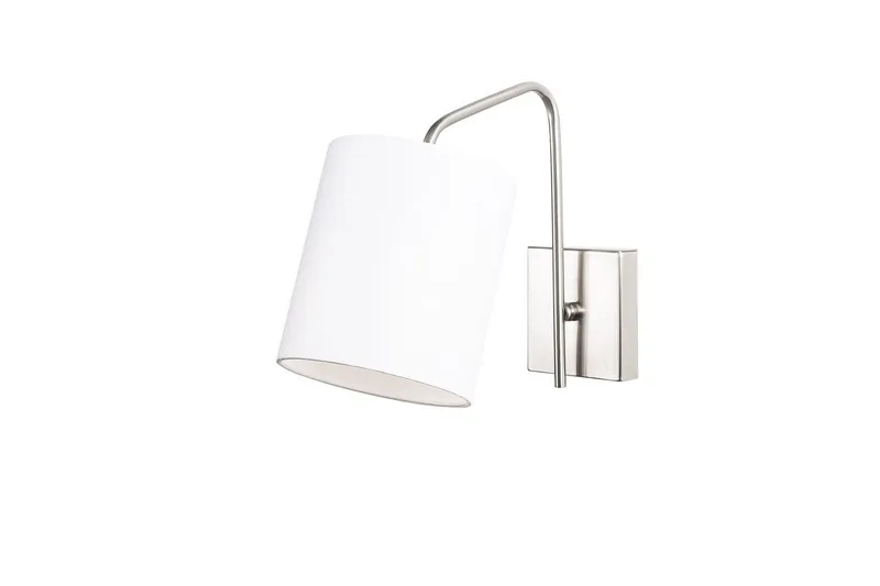 Vegg lampe Ve Nikkel / Hvit, Hvit