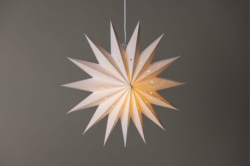 Lindvallen Adventsstjerne / Julelampe 51 cm - Hvid - Belysning - Julebelysning - Julelys