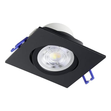 Innfelt lampe Saliceto 88x88 mm 2700K Sett av 3 - Sort - Belysning - Lyspærer & lyskilder - Spotlights & downlights