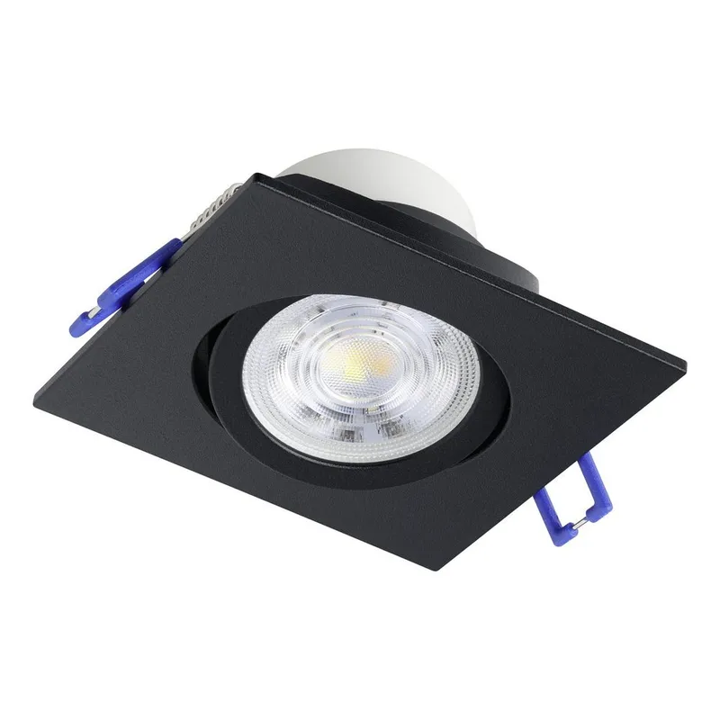 Innfelt lampe Saliceto 88x88 mm 2700K Sett av 3 - Sort - Belysning - Lyspærer & lyskilder - Spotlights & downlights
