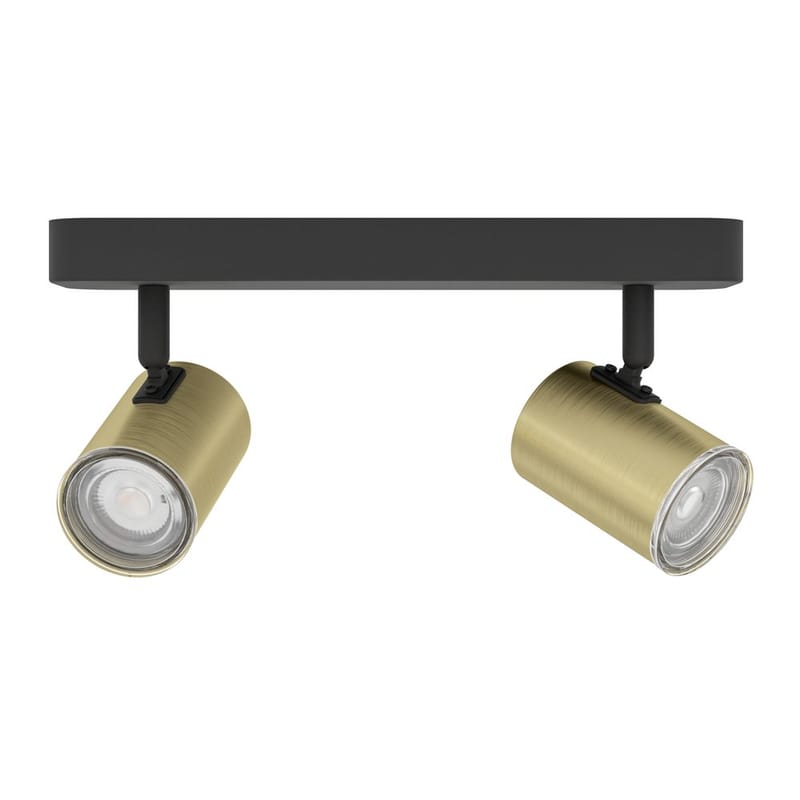 Spotlight Consuma med 2 Lamper - Svart/Messing - Belysning - Lyspærer & lyskilder - Spotlights & downlights