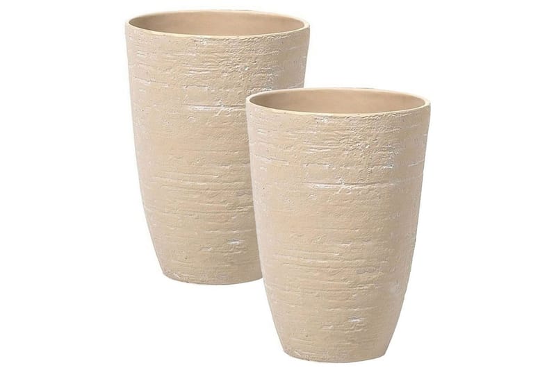 Blomkrukor Beige