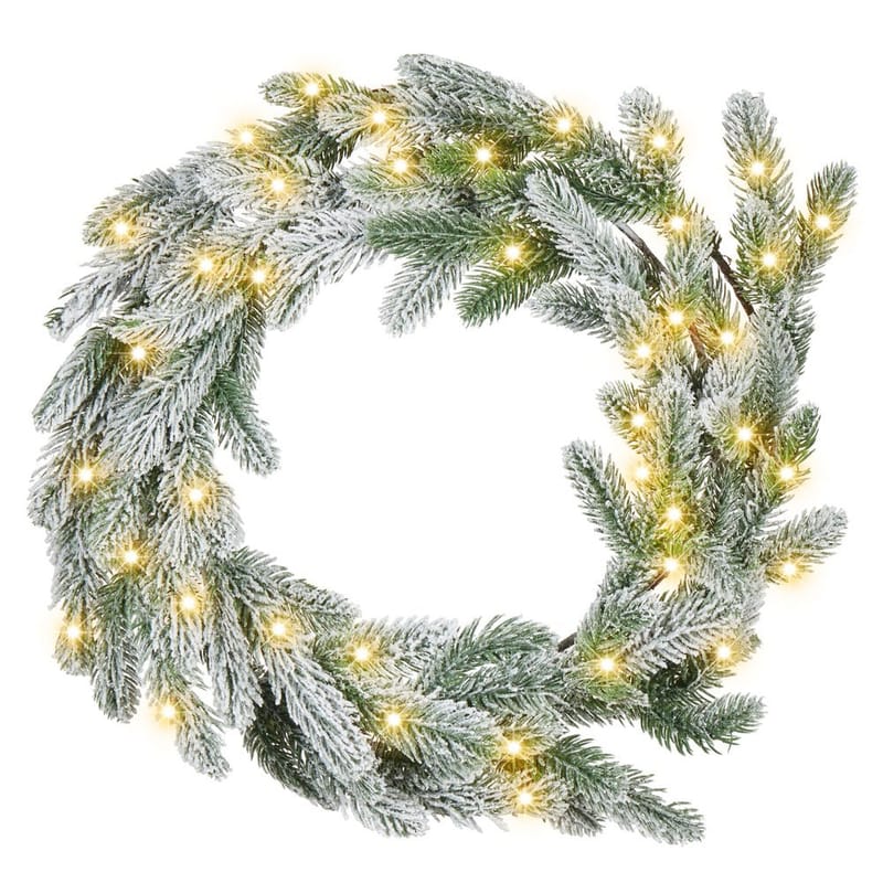 Snødekt julekrans Albini - Innredning - Julepynt & helgedekorasjon - Julepynt & juledekorasjon - Julekrans