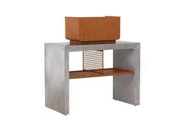 Velas Utekjøkken m/ Grill 120x60 cm - Lysegrå - Hage - Griller - Utekjøkken - Komplette utekjøkken