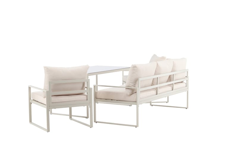 Catania Sofagruppe Utendørs 5-seter - Beige - Hagemøbler - Loungemøbler - Sofagruppe utendørs