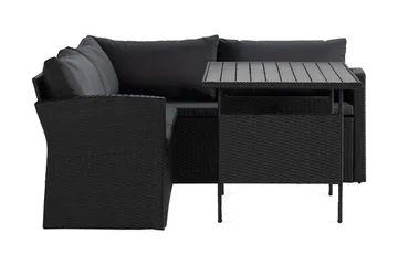 James Light Sofagruppe 5-seter - Svart - Hagemøbler - Loungemøbler - Sofagruppe utendørs