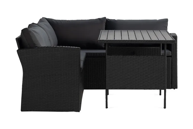 James Light Sofagruppe 5-seter - Svart - Hagemøbler - Loungemøbler - Sofagruppe utendørs