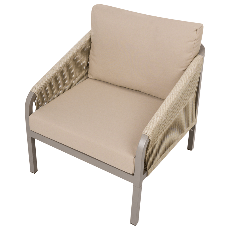 Sofagruppe utendørs med bord 5-seter Murato - Beige - Hagemøbler - Loungemøbler - Sofagruppe utendørs
