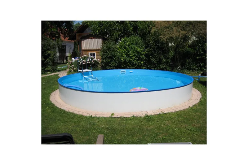 Stålveggspool Planet Pool Premium Rund Ø 3,5 m, Persia Blå, 1,5 m, Ø 3,5 m, Persia Blå, 1,5 m