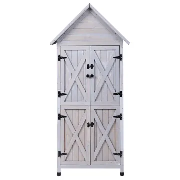 Redskapsbod Seniga 46x85 cm - Grå/Svart - Hage - Uterom & feriehus - Lagringshus & boder - Redskapsboder