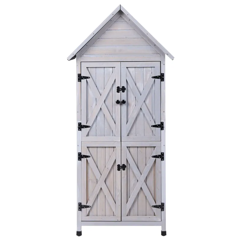 Redskapsbod Seniga 46x85 cm - Grå/Svart - Hage - Uterom & feriehus - Lagringshus & boder - Redskapsboder