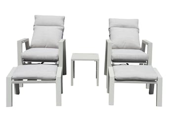 Palermo Hagemøbelgruppe Relax med sidebord - Beige - Hagemøbler - Balkong - Balkongmøbler - Balkonggrupper