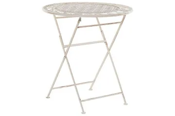 Runt bord Beliani Trieste Beige - Hagemøbler - Balkong - Balkongmøbler - Balkongbord