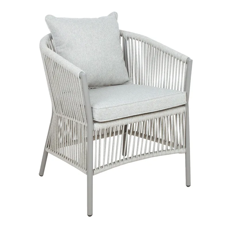 Stol HOME4YOU Silva gråbeige - Gråbeige - Hagemøbler - Balkong - Balkongmøbler - Balkongstoler