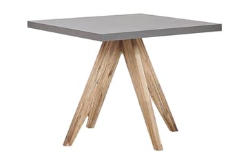 Rundt hagebord betongeffekt 90 c 90 cm OLBIA - Grå - Hagemøbler - Hagebord - Spisebord ute