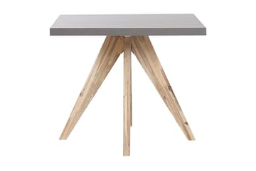 Rundt hagebord betongeffekt 90 c 90 cm OLBIA - Grå - Hagemøbler - Hagebord - Spisebord ute