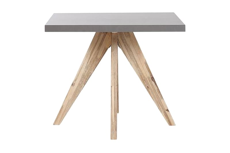 Rundt hagebord betongeffekt 90 c 90 cm OLBIA - Grå - Hagemøbler - Hagebord - Spisebord ute